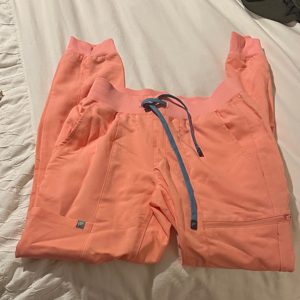 Fabletics Coral Joggers with Blue Drawstring
